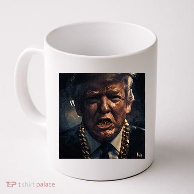 Donald Trump Gold Grillz Coffee Mug
