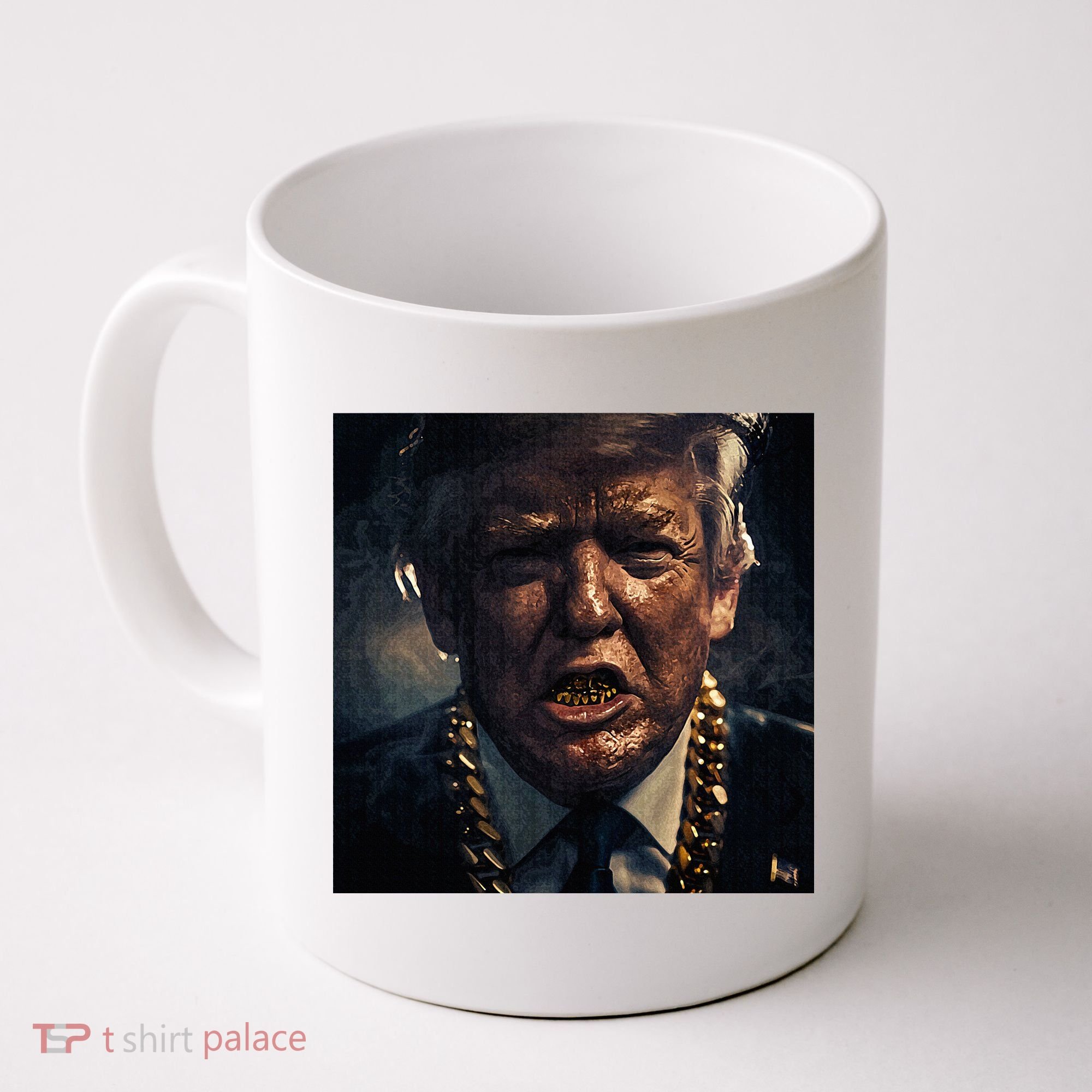 Donald Trump Gold Grillz Coffee Mug