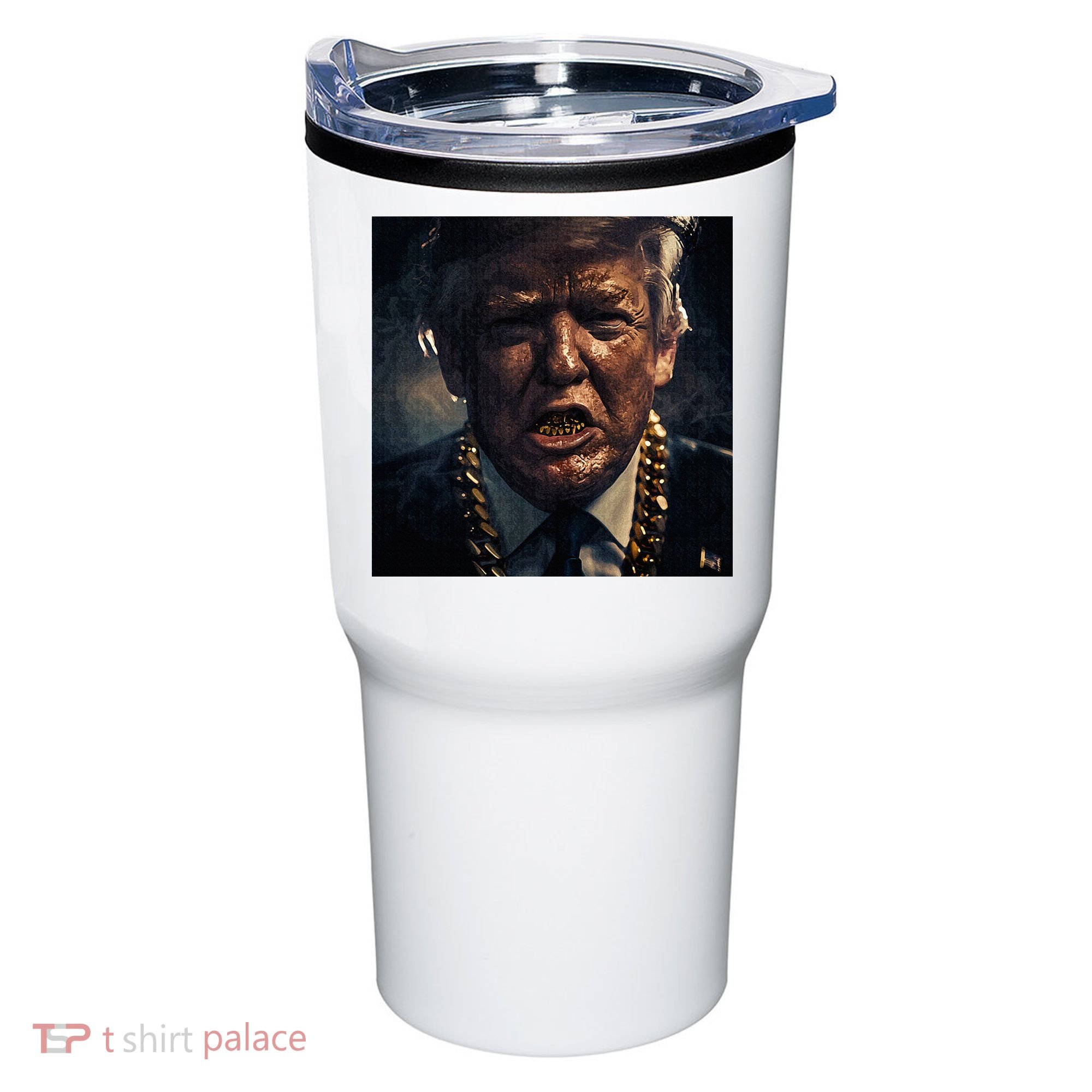 Donald Trump Gold Grillz Tumbler