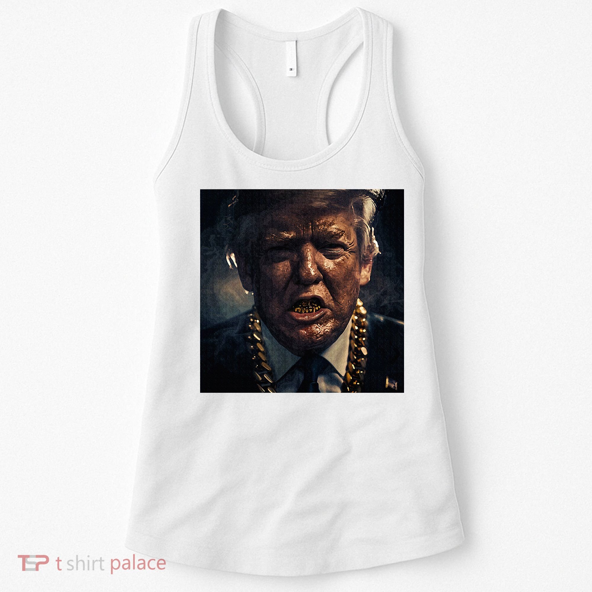 Donald Trump Gold Grillz Women's Tank Top