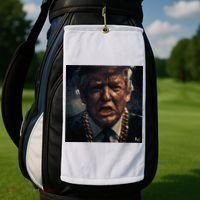 Donald Trump Gold Grillz Golf Towel thumb 2