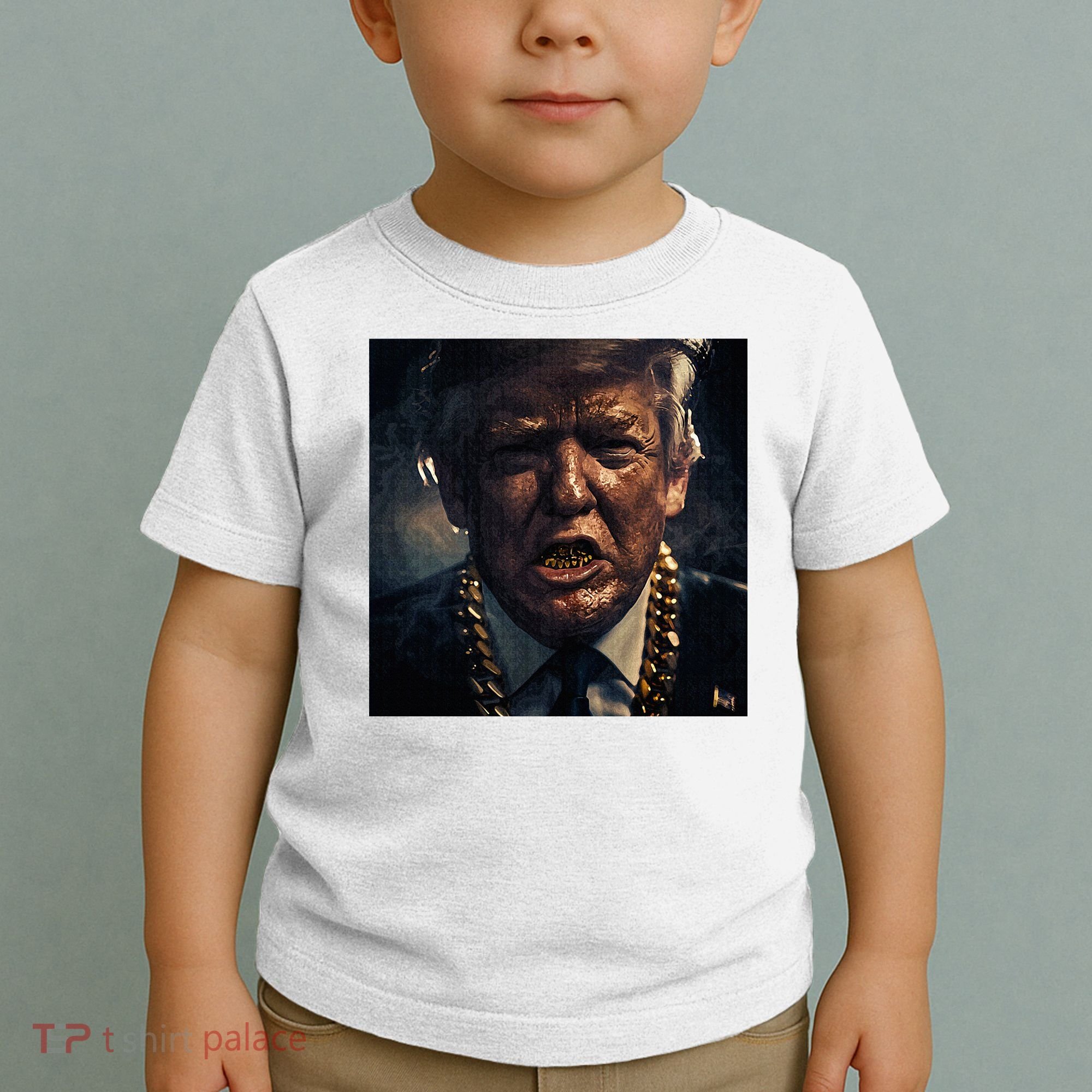 Donald Trump Gold Grillz Toddler T-Shirt