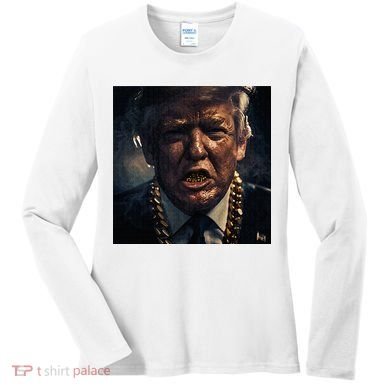 Donald Trump Gold Grillz Women's Long Sleeve Shirt