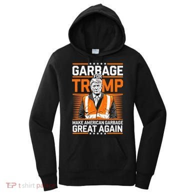 Donald Trump Garbage Orange Reflective Safety Vest Women's Hoodie