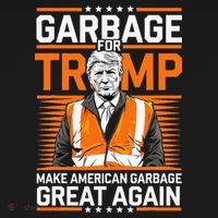 Donald Trump Garbage Orange Reflective Safety Vest Women's Hoodie thumb 2