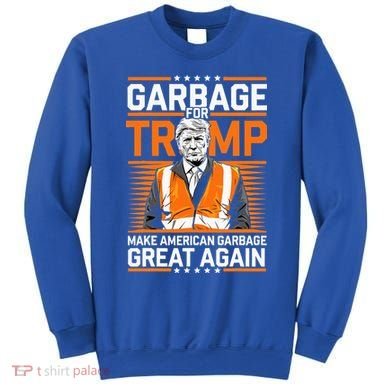 Donald Trump Garbage Orange Reflective Safety Vest Sweatshirt
