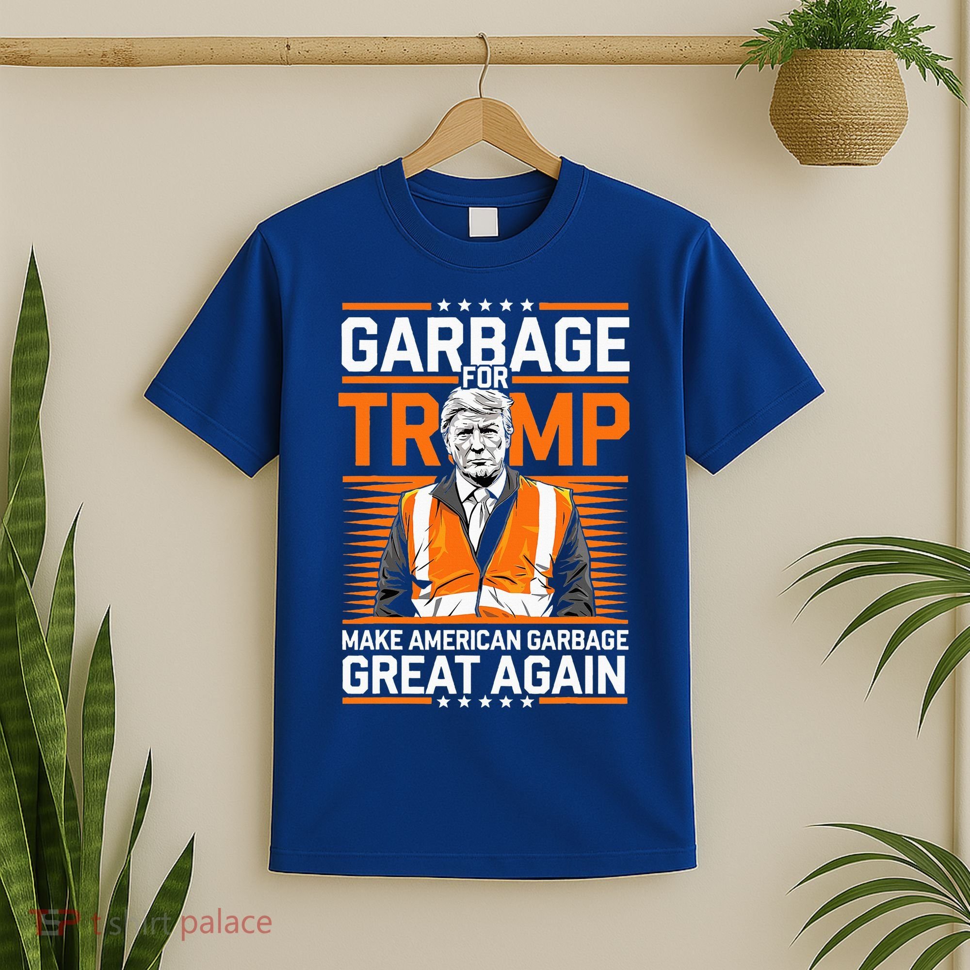 Donald Trump Garbage Orange Reflective Safety Vest T-Shirt