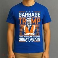 Donald Trump Garbage Orange Reflective Safety Vest T-Shirt thumb 3