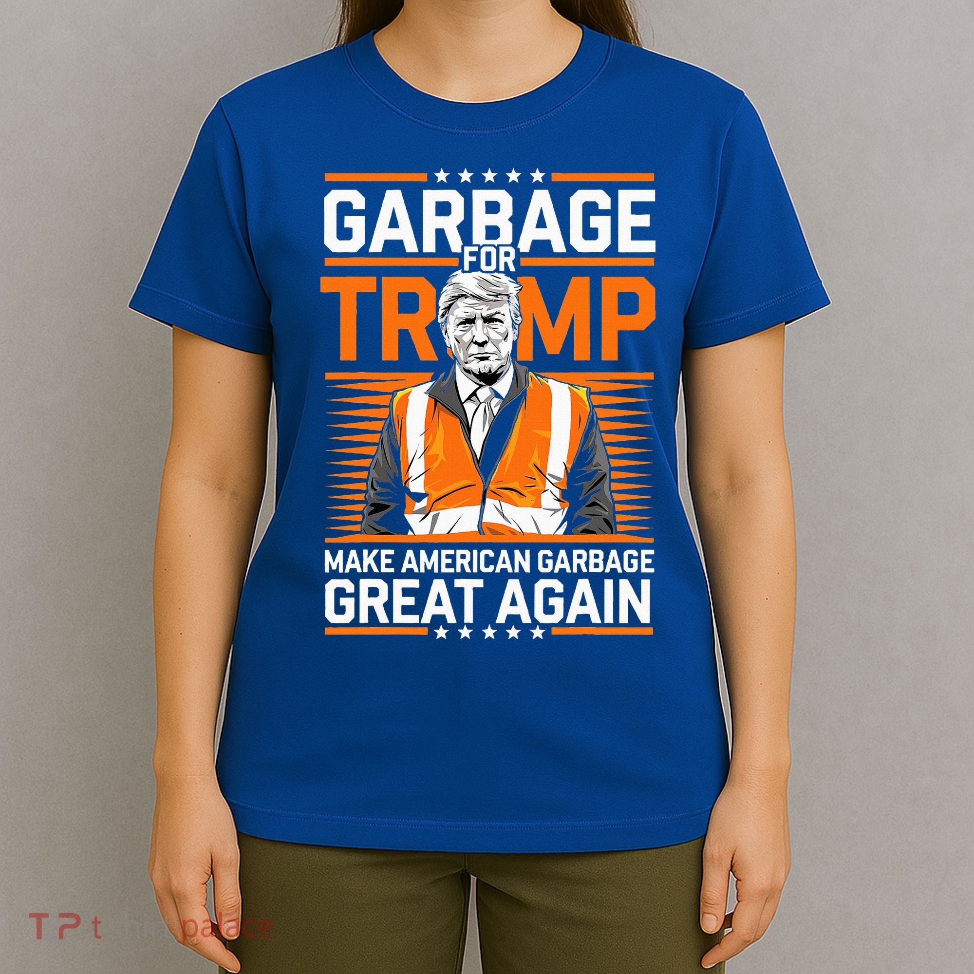 Donald Trump Garbage Orange Reflective Safety Vest T-Shirt
