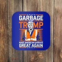 Donald Trump Garbage Orange Reflective Safety Vest Coaster thumb 0