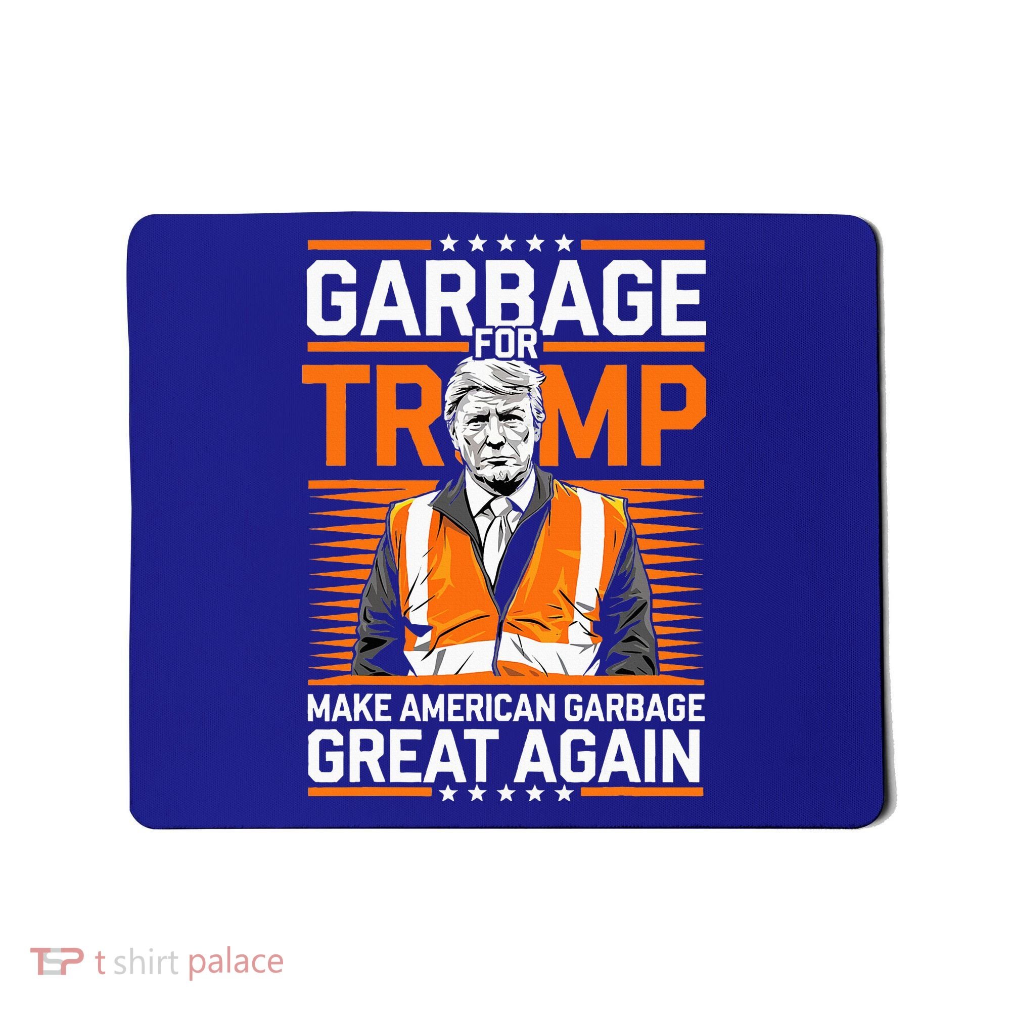 Donald Trump Garbage Orange Reflective Safety Vest Mousepad