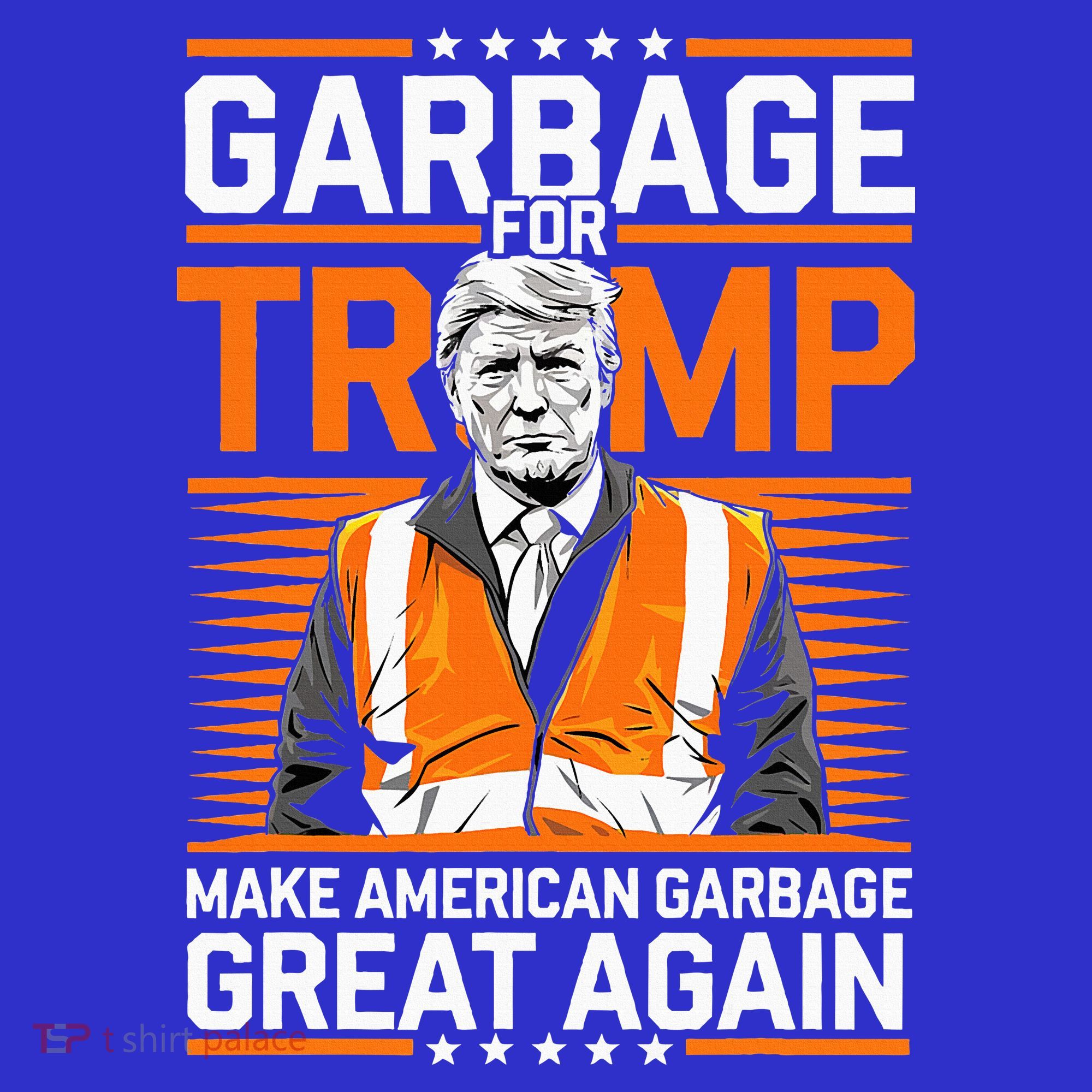 Donald Trump Garbage Orange Reflective Safety Vest Mousepad