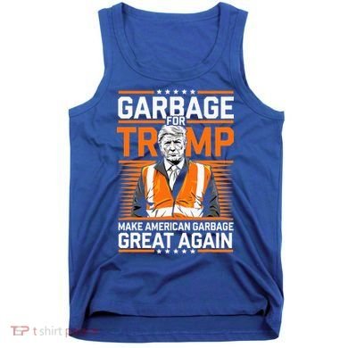 Donald Trump Garbage Orange Reflective Safety Vest Tank Top