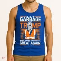 Donald Trump Garbage Orange Reflective Safety Vest Tank Top thumb 3