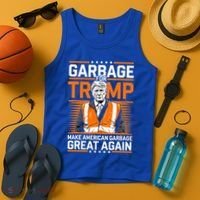 Donald Trump Garbage Orange Reflective Safety Vest Tank Top thumb 4