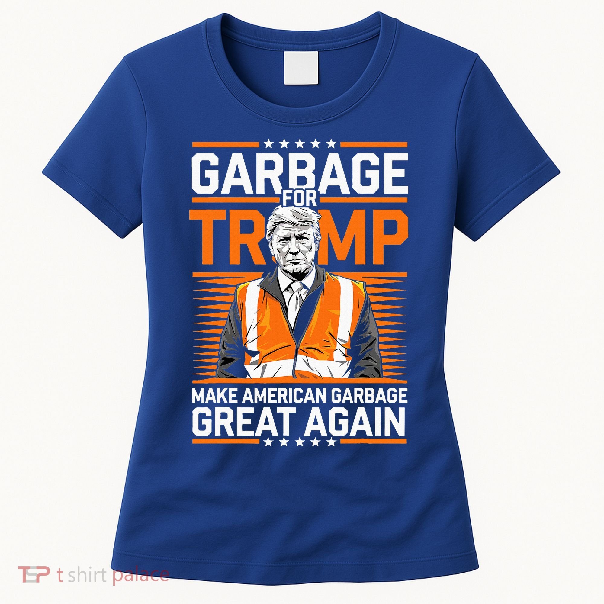 Donald Trump Garbage Orange Reflective Safety Vest Women's T-Shirt