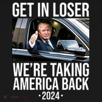 Donald Trump Get In Loser Were Taking America Back 2024 Women's Hoodie thumb 2