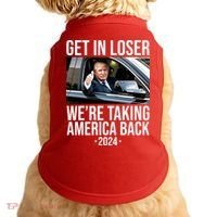 Donald Trump Get In Loser Were Taking America Back 2024 Doggie Tank thumb 0