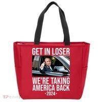 Donald Trump Get In Loser Were Taking America Back 2024 Tote Bag thumb 0