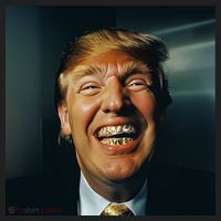 Donald Trump Grillz Teeth Women's Sweatshirt thumb 2