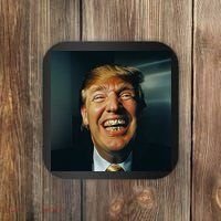 Donald Trump Grillz Teeth Coaster thumb 0