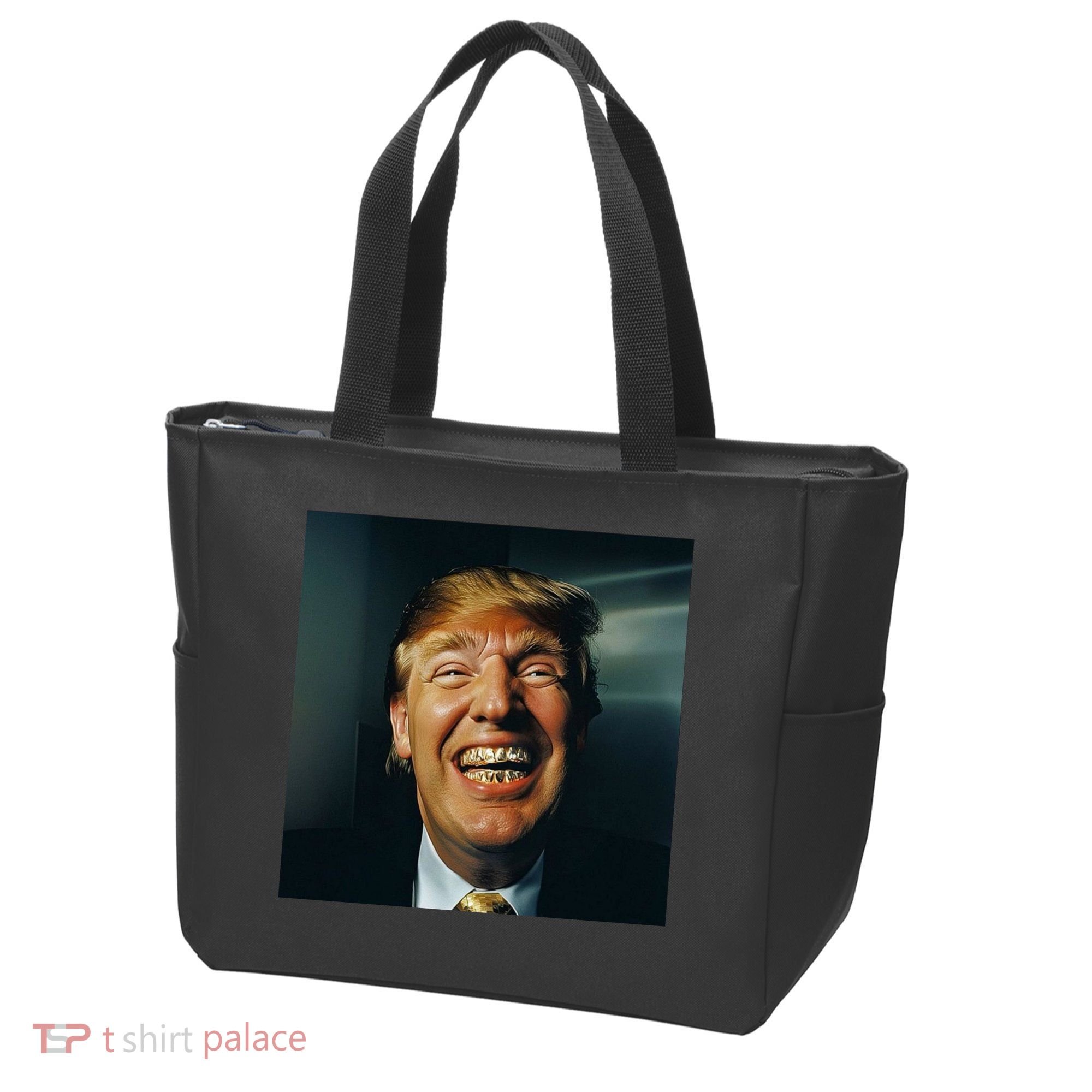 Donald Trump Grillz Teeth Tote Bag