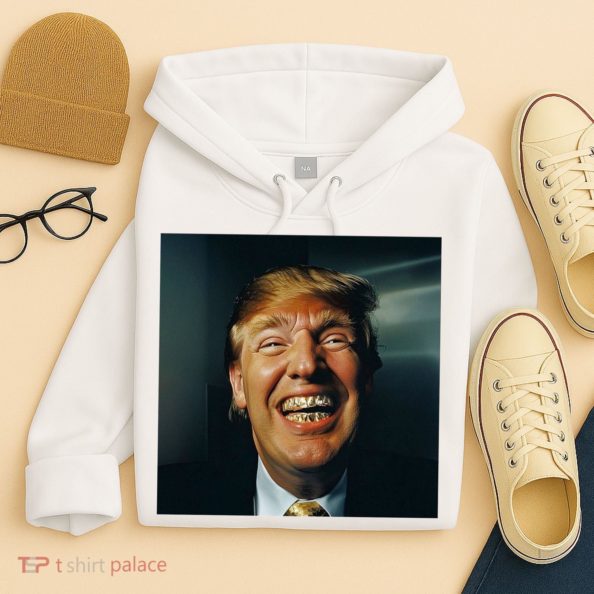 Donald Trump Grillz Teeth Hoodie