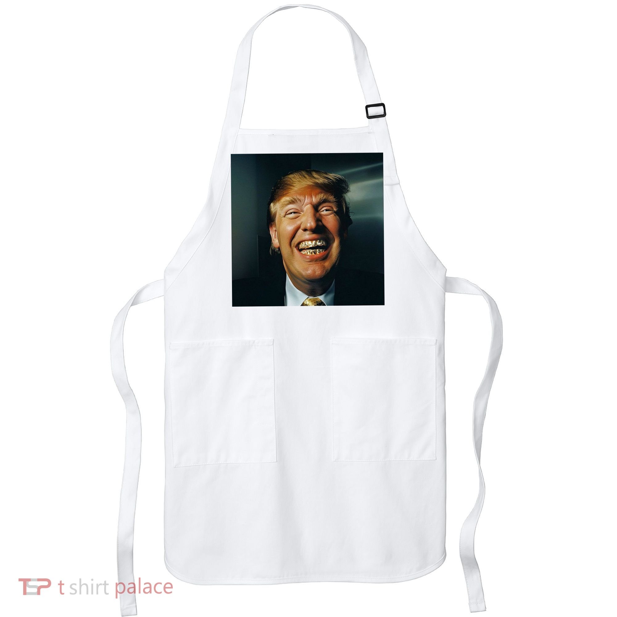 Donald Trump Grillz Teeth Apron