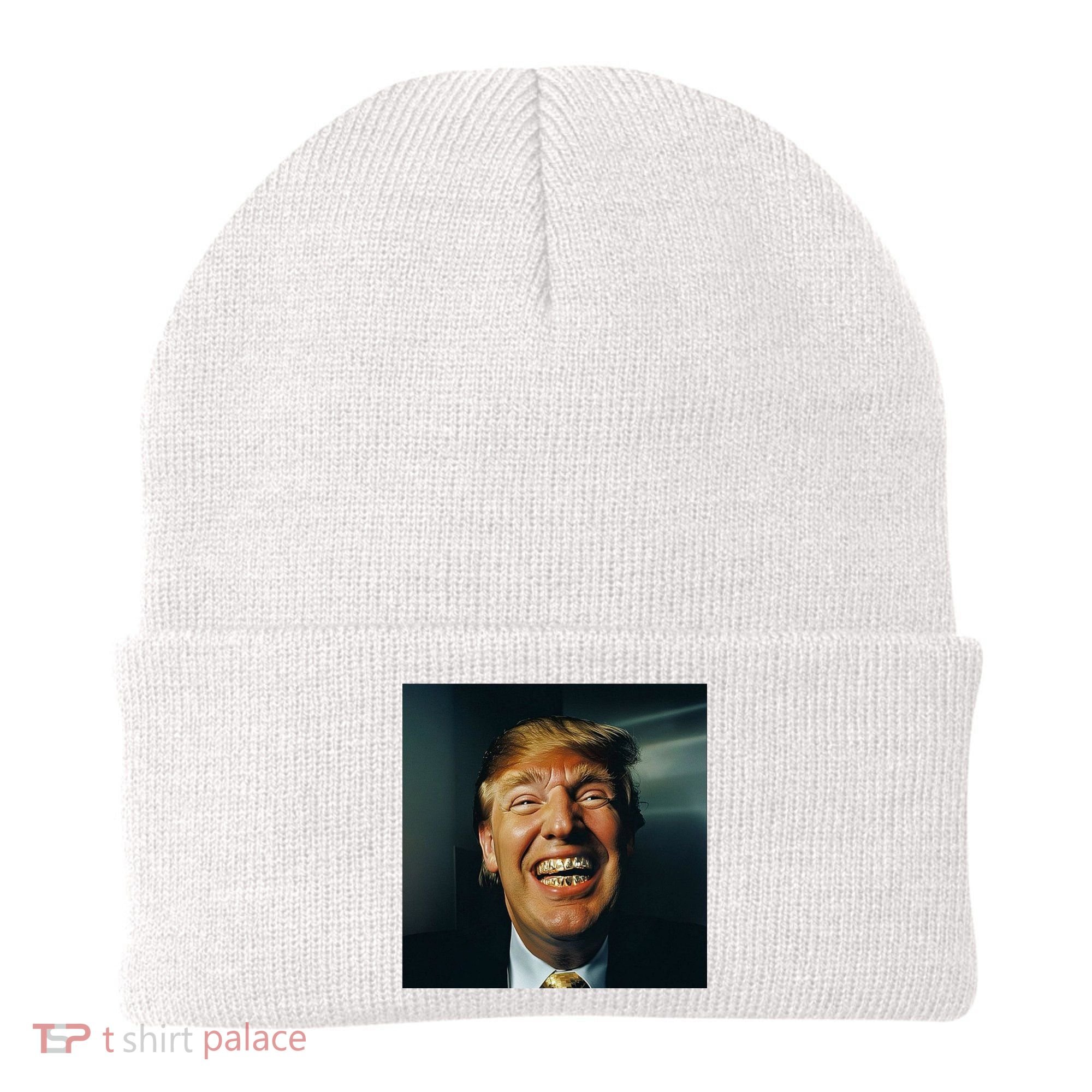 Donald Trump Grillz Teeth Beanie