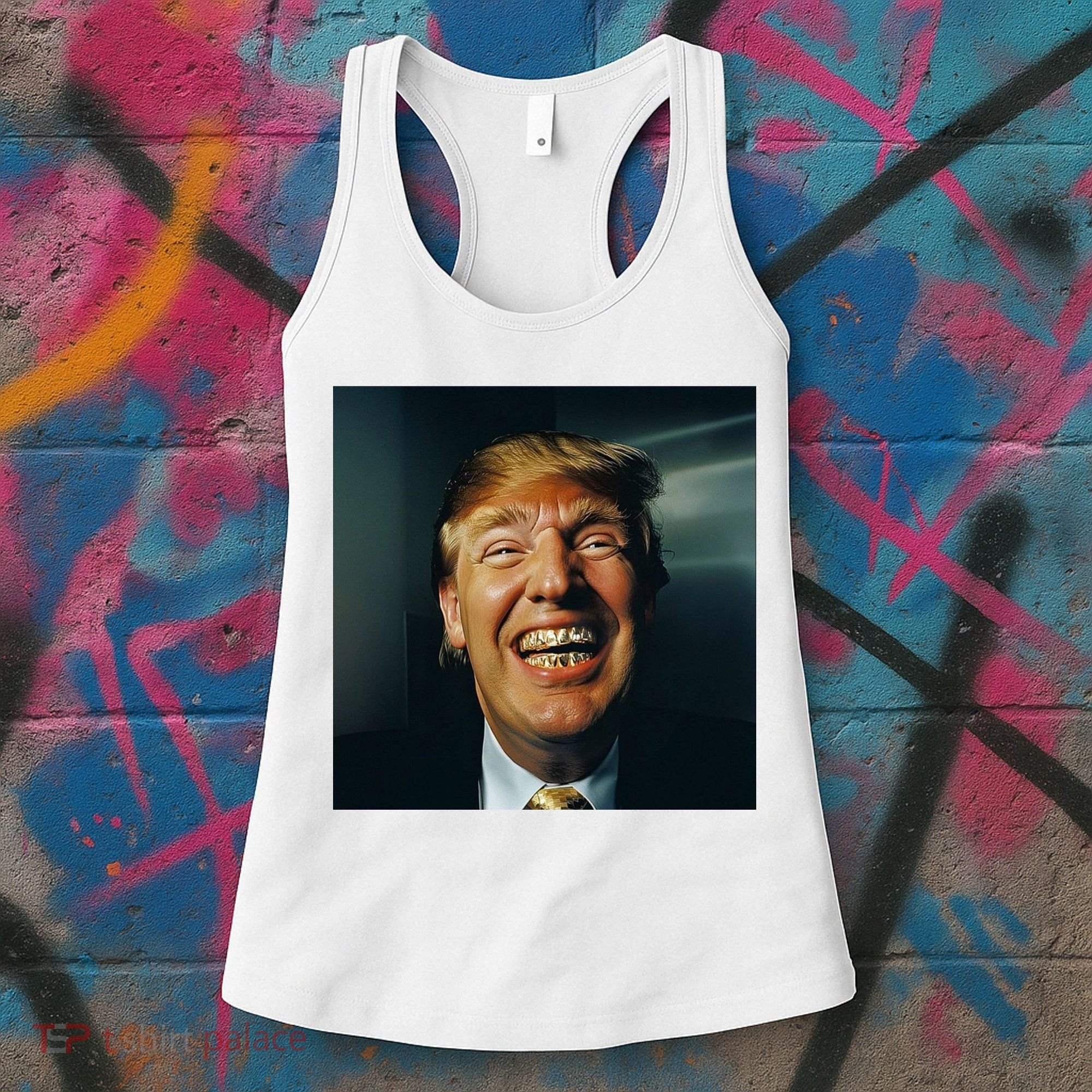 Donald Trump Grillz Teeth Women's Tank Top