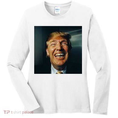 Donald Trump Grillz Teeth Women's Long Sleeve Shirt