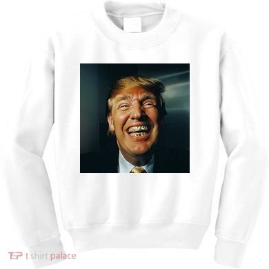 Donald Trump Grillz Teeth Kids Sweatshirt