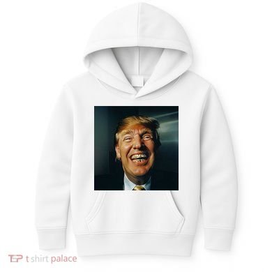 Donald Trump Grillz Teeth Kids Hoodie