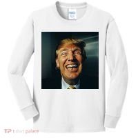 Donald Trump Grillz Teeth Kids Long Sleeve Shirt thumb 0