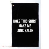 Does This Gift Make Me Look Bald? Gift Bald Is Beautiful Gift Golf Towel thumb 0