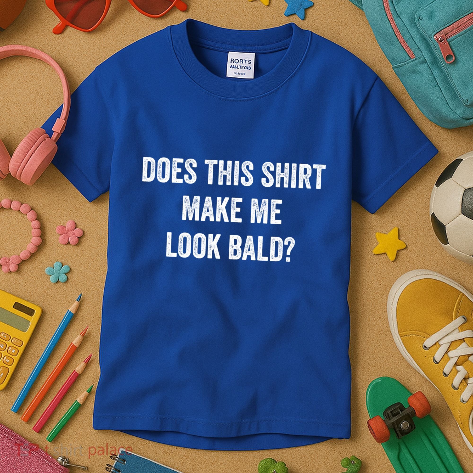Does This Gift Make Me Look Bald? Gift Bald Is Beautiful Gift Kids T-Shirt