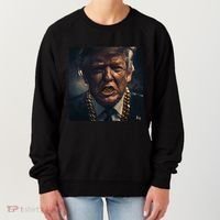 Donald Trump Gold Grillz Women's Sweatshirt thumb 0