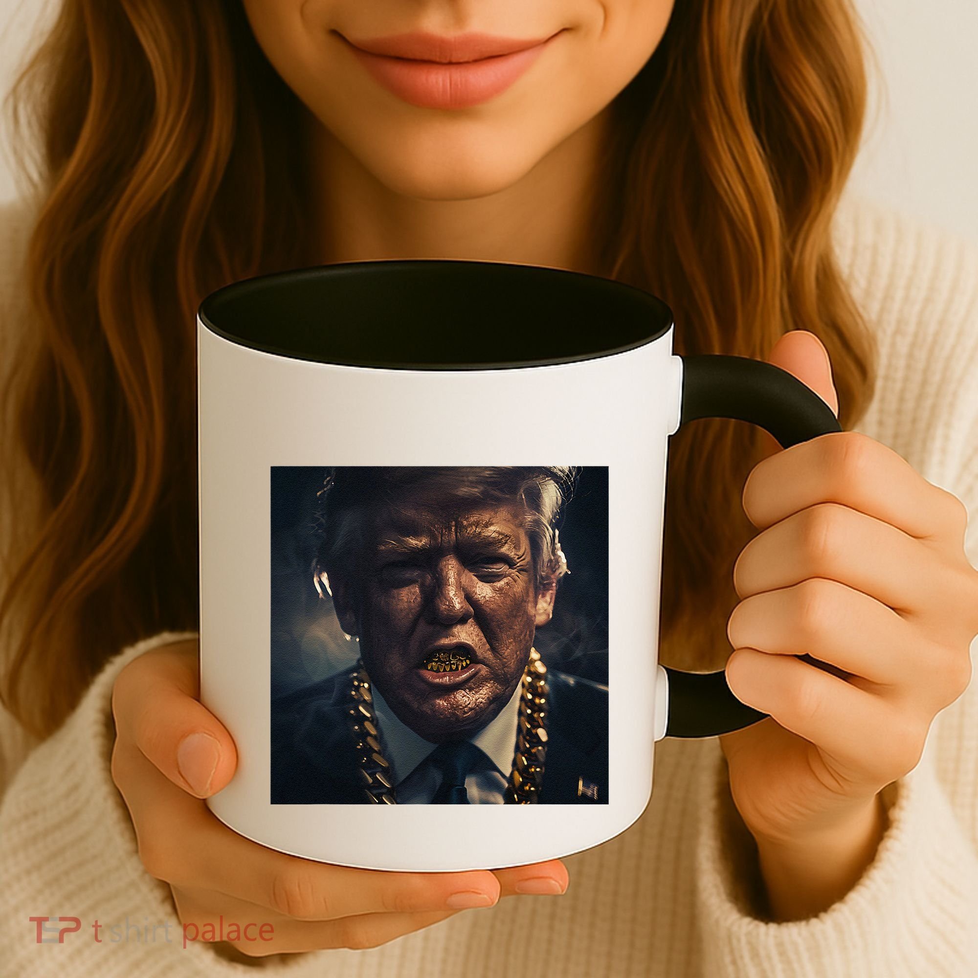 Donald Trump Gold Grillz Coffee Mug