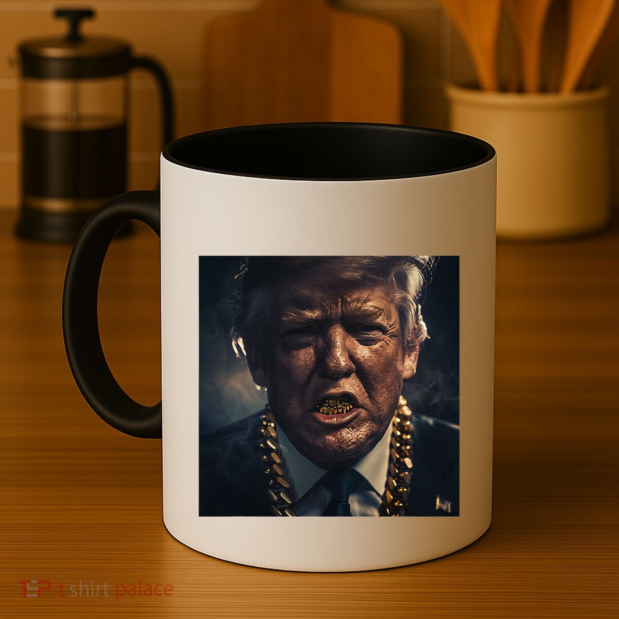 Donald Trump Gold Grillz Coffee Mug