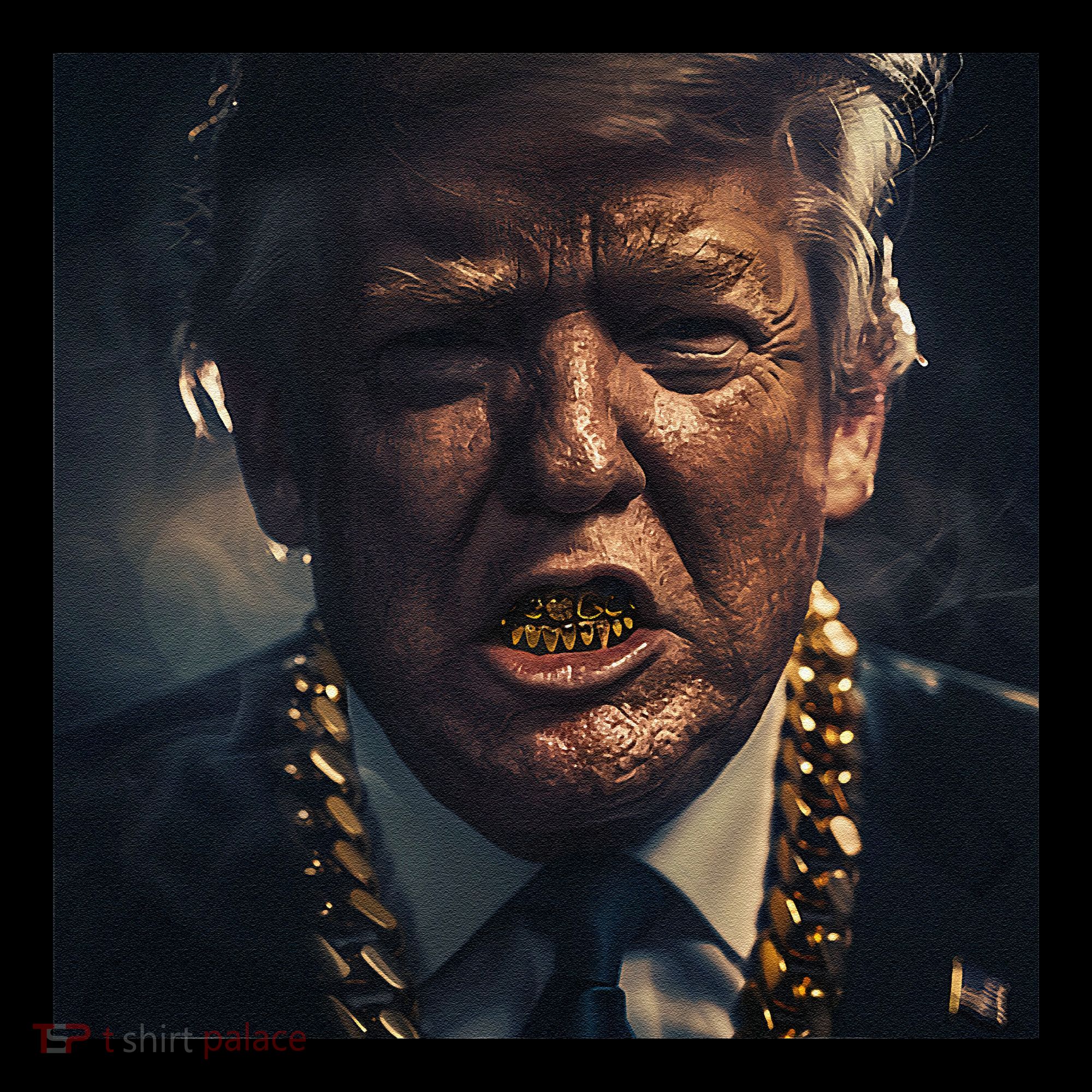Donald Trump Gold Grillz Women's Hoodie