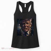 Donald Trump Gold Grillz Women's Tank Top thumb 0