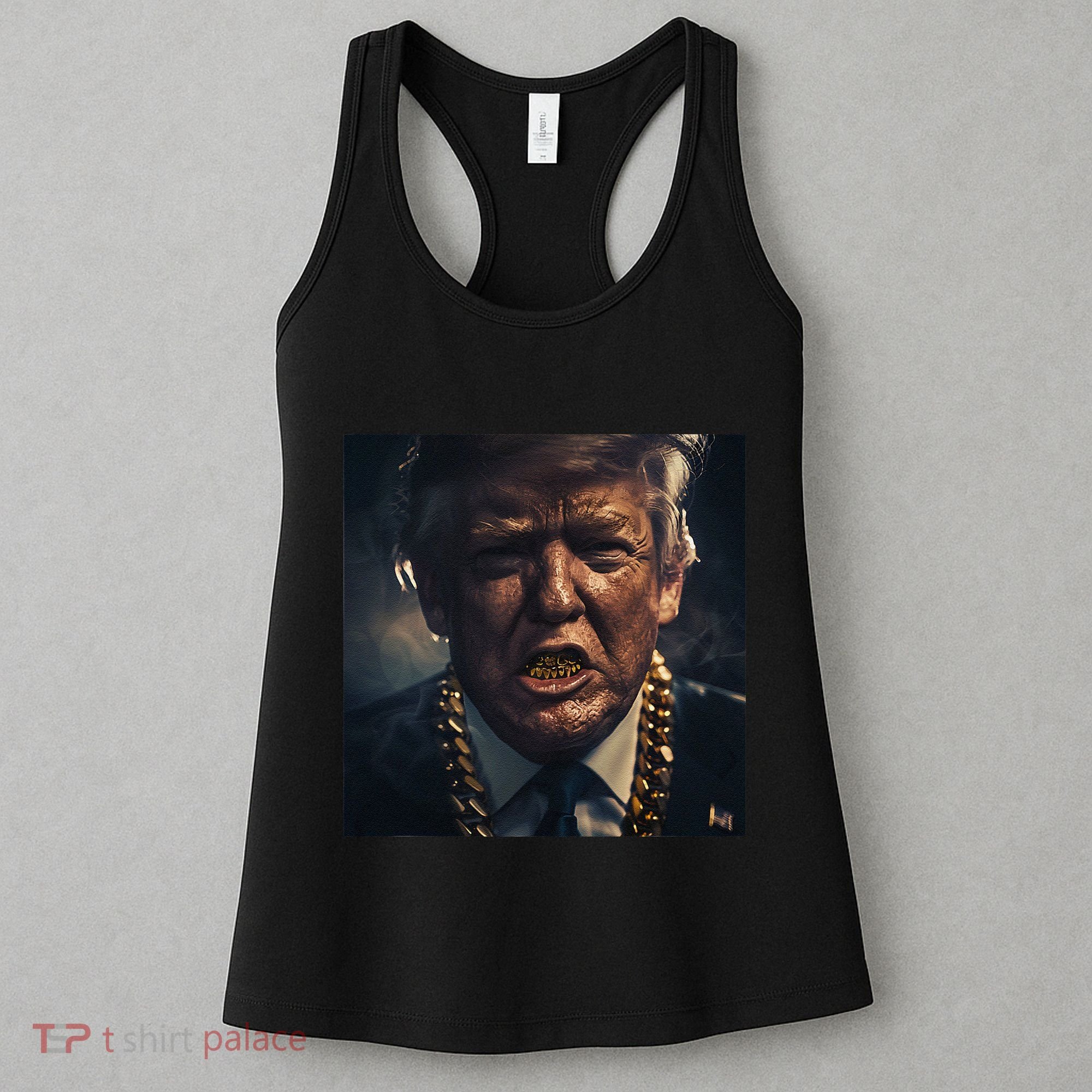 Donald Trump Gold Grillz Women's Tank Top
