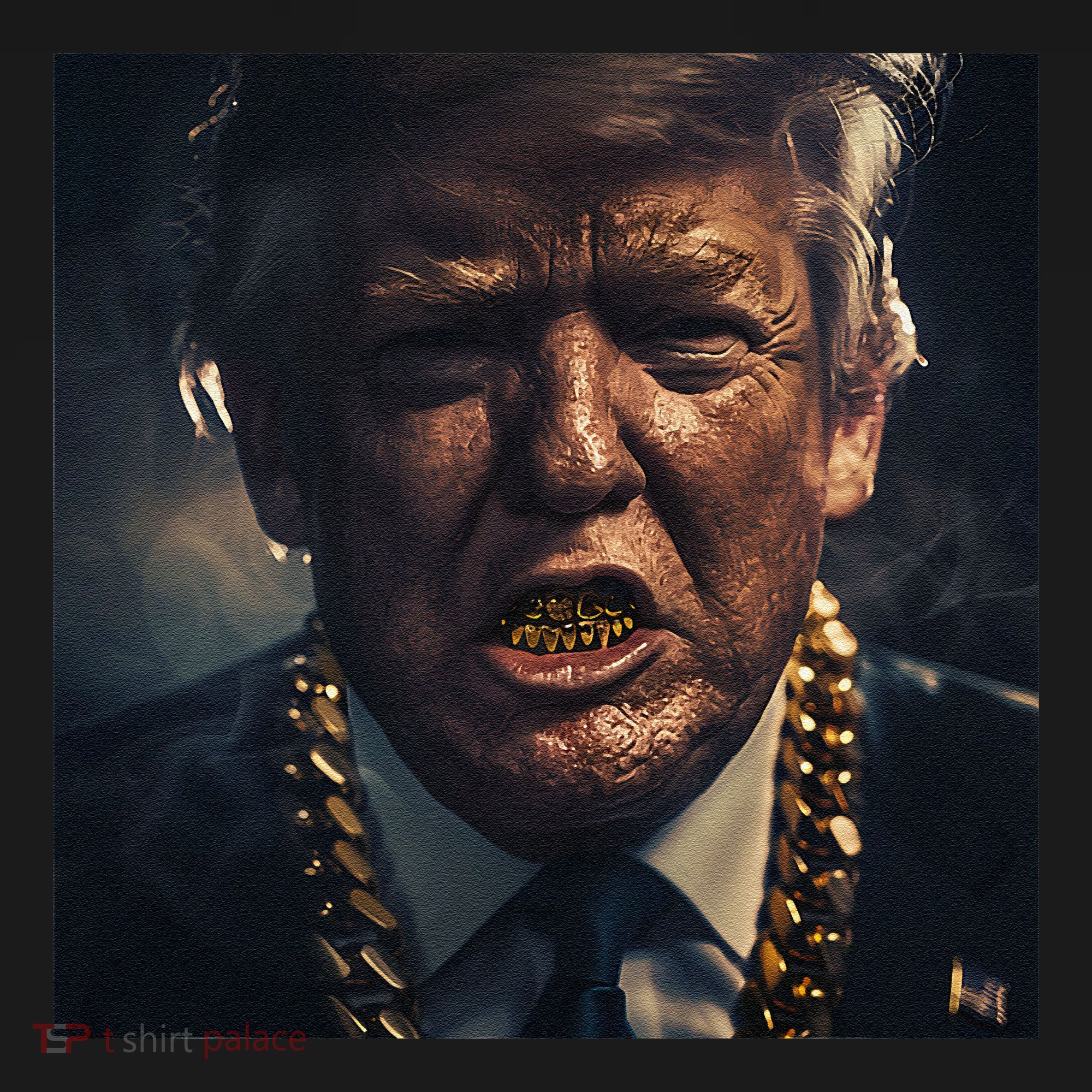 Donald Trump Gold Grillz Women's Tank Top