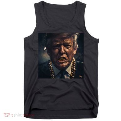 Donald Trump Gold Grillz Tank Top