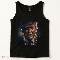 Donald Trump Gold Grillz Tank Top thumb 2
