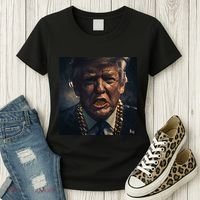 Donald Trump Gold Grillz Women's T-Shirt thumb 3