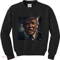 Donald Trump Gold Grillz Kids Sweatshirt thumb 0
