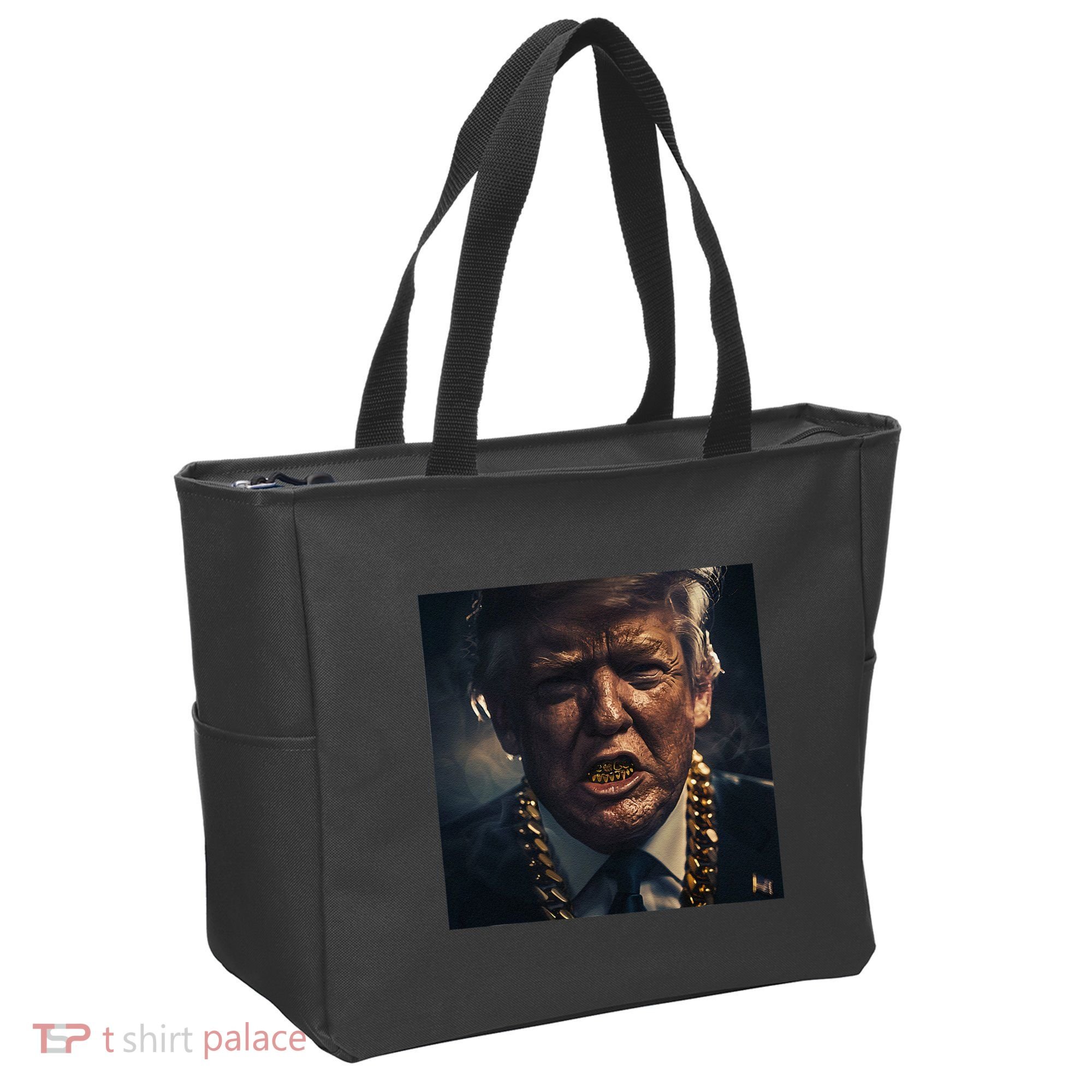Donald Trump Gold Grillz Tote Bag