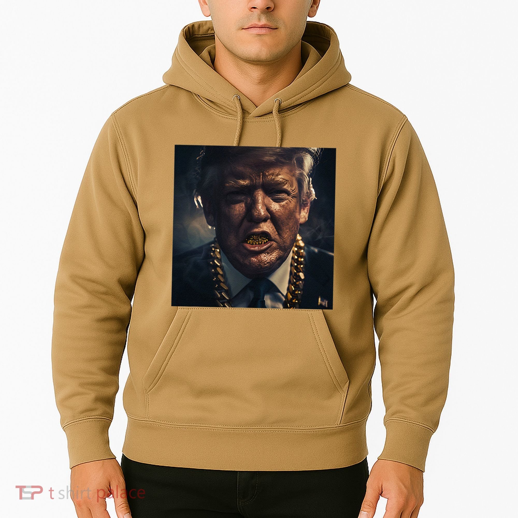 Donald Trump Gold Grillz Hoodie