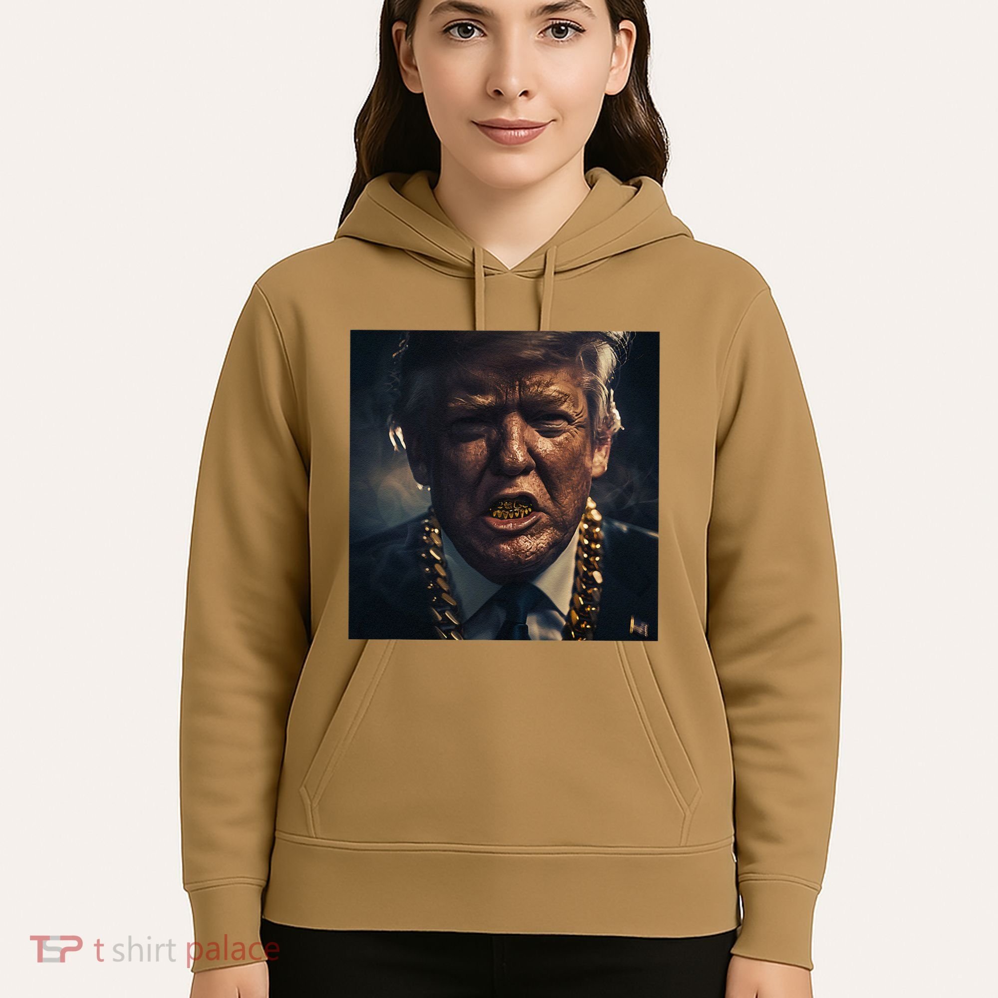 Donald Trump Gold Grillz Hoodie